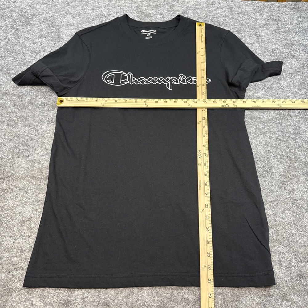 Champion t-shirts men's medium black gray short sleeve casual logo school LOT - Picture 5 of 15